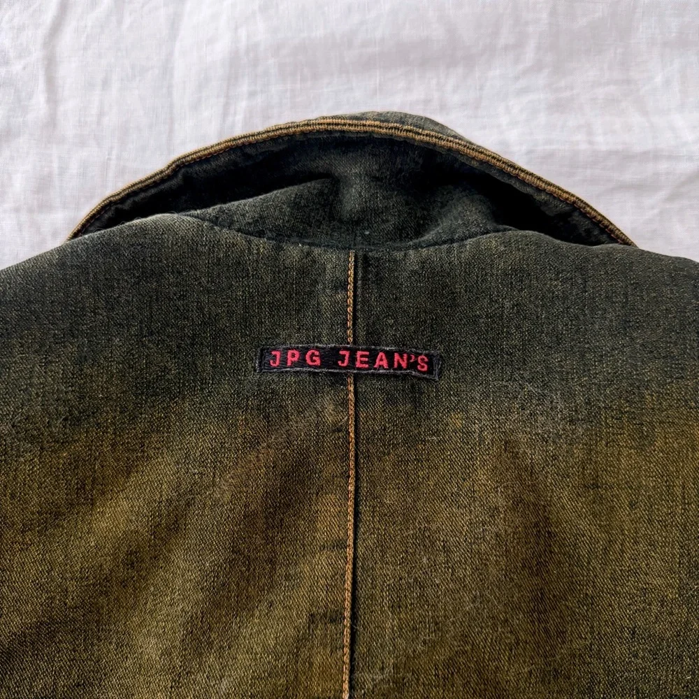 Jean Paul Gaultier Washed Embroidered Denim Jacket - Picture 4 of 8